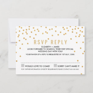 SIMPLES CONFETTI RSVP Glitter glamour