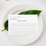 Simples Conselhos Formais Mínimos de Casamento e D<br><div class="desc">Cartões de conselho de casamento simples e limpos.</div>