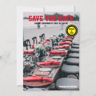 simples convite de casamento elegante