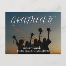Simples Convite de Formatura com Caligrafia Modern