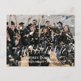 Simples Convite de Formatura com Caligrafia Modern