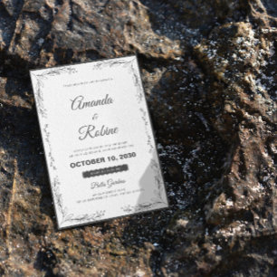 Simples Convite Floral Moderno Minimalista Para Ca