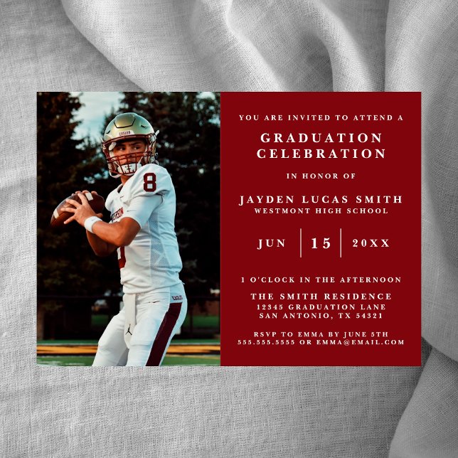 SIMPLES CONVITE FORMAL DE GRADUAÇÃO DE FOTOS CLÁSS (Criador carregado)