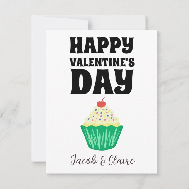 Simples Coração Feliz Casal do Dia dos Namorados (Frente)