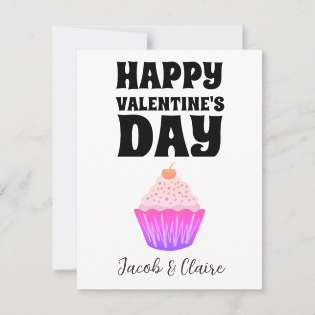 Simples Coração Feliz Casal do Dia dos Namorados (Frente)