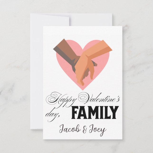 Simples Coração Feliz Casal do Dia dos Namorados (Frente)