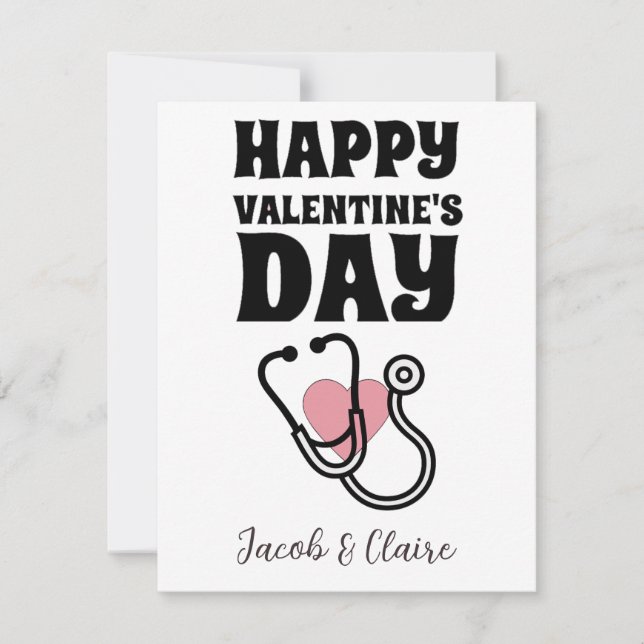 Simples Coração Feliz Casal do Dia dos Namorados (Frente)