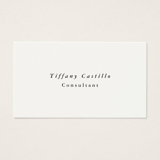 Simples creme moderno minimalista elegante (Frente)