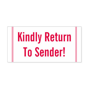 Simples "Devolva-Se Ao Remetente!" Carimbo de borr