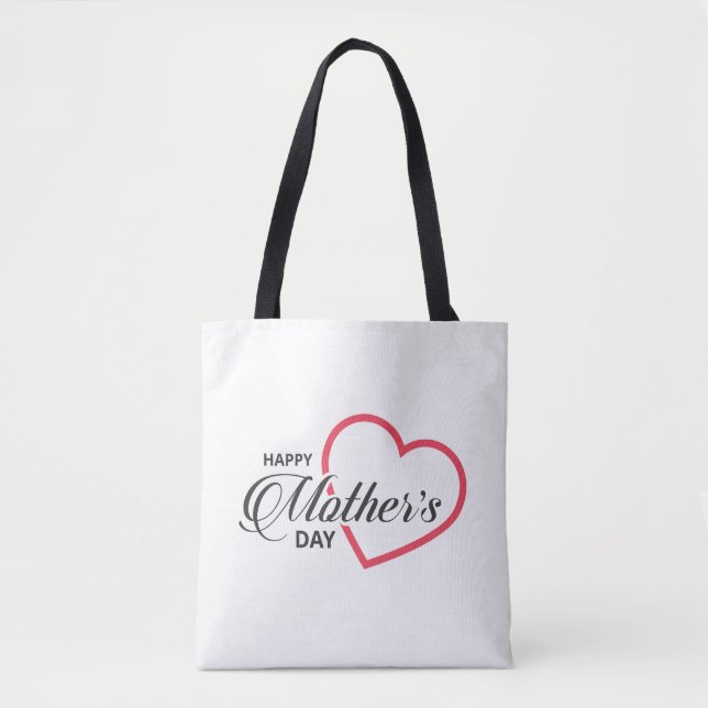 Simples Dia de as mães Feliz | Tote Bag (Frente)