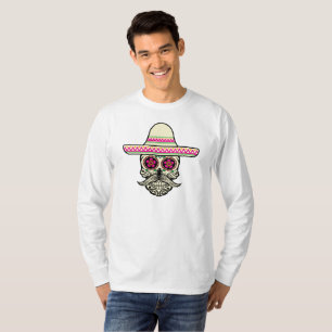Simples Diâmetro de Muertos Crânio com a camisa da