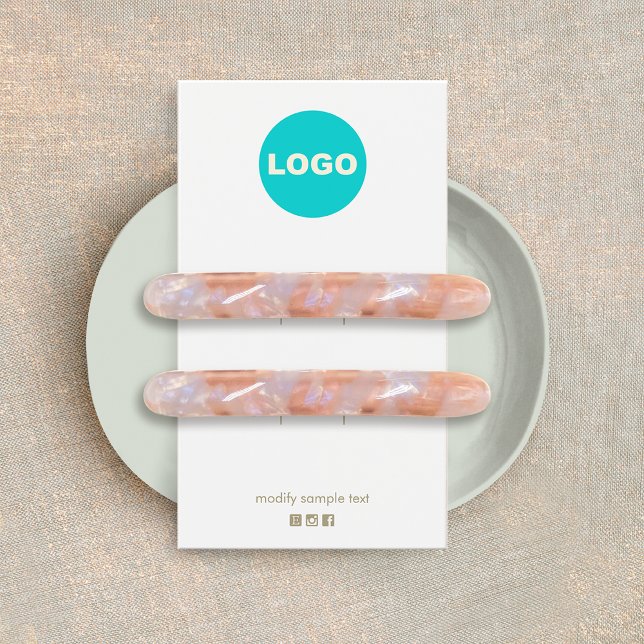 Simples Dois Adicionar clipe de cabelo de logotipo (Criador carregado)