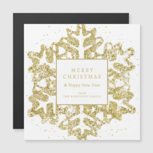 Simples e Dourado floco de neve de Natal