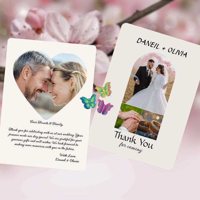 Simples e Elegante Cartão de Agradecimento de Casa (#foryou)