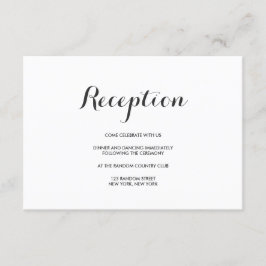 Simples e Elegante | Cartão de Número de Mesa de C