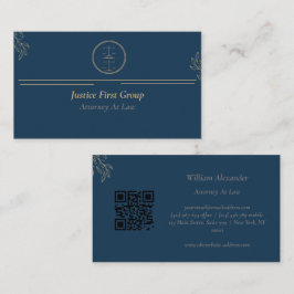 Simples e elegante Cartão de visita do advogado/ad