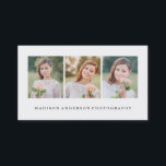 Simples e Limpo | Cartões de visitas de fotografia<br><div class="desc">©Fine & Dandy Paperie</div>