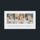 Simples e Limpo | Cartões de visitas de fotografia<br><div class="desc">©Fine & Dandy Paperie</div>