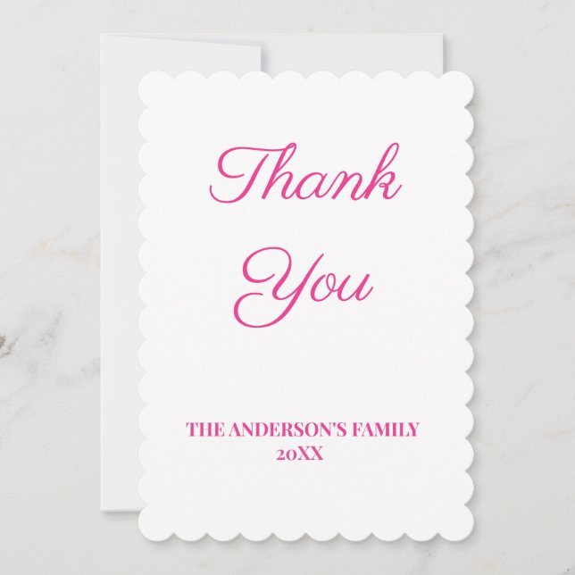 simples e mínimo adicionar seu cartões de agradeci (Frente)