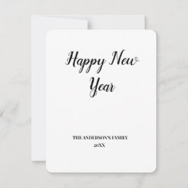 simples e mínimo adicione seu cartão de ano novo