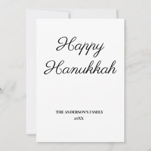 simples e mínimo adicione seus cartões hanukkah de