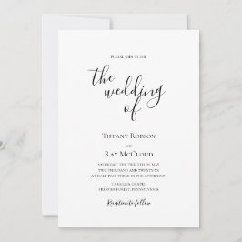 Simples Elegante O Casamento Do Convite
