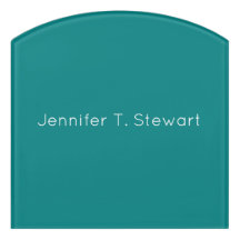 Simples Elegante Profissional Branco e Teal