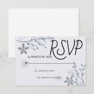 Simples Elegantes Clássicos RSVP de Casamento Mode
