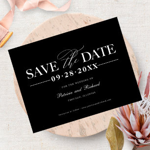 Simples Elegantes Convite de Noivado Save The Date