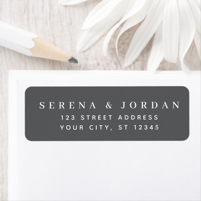 SIMPLES ELEGANTES ETIQUETAS PERSONALIZADAS DE ENDE (Insitu)
