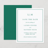 Simples Emerald Green Budget Casamento Salve a Dat