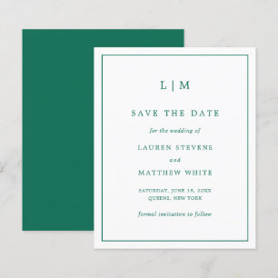 Simples Emerald Green Budget Casamento Salve a Dat