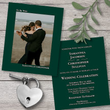 Simples Emerald Green BUDGET Foto de casamento