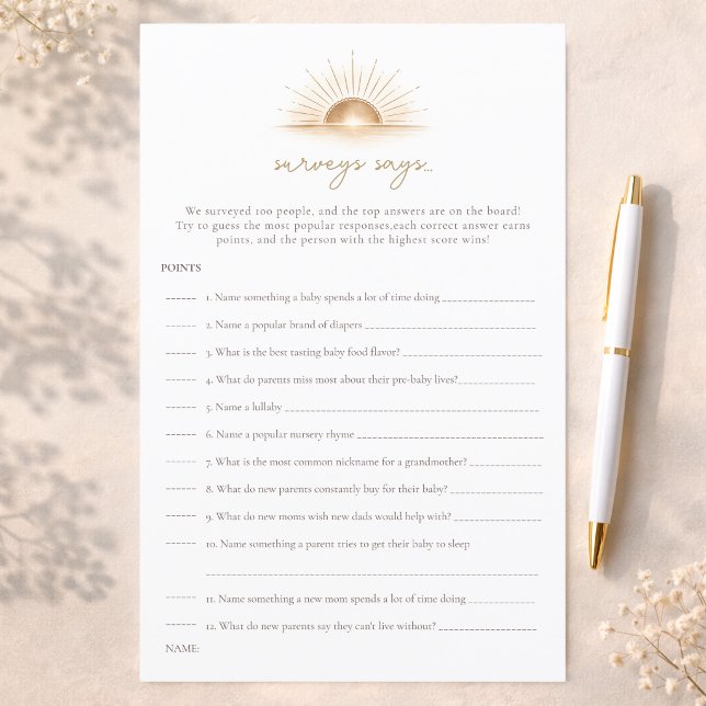 Simples Enquete do Jogo de Chuveiro Neutro do Sol  (Criador carregado)