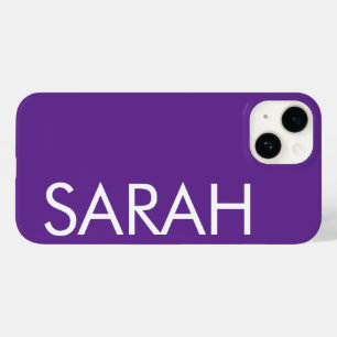 Simples Estilo Moderno Personalizado Nome Roxo Esc