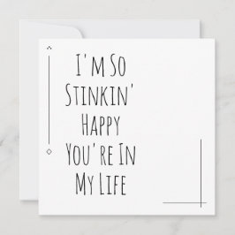 Simples "Estou tão feliz que você está em minha vi