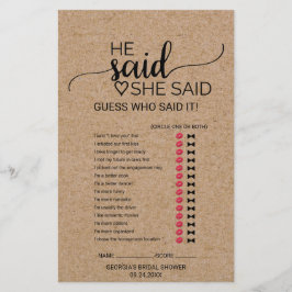 Simples Faux Kraft Disse Que Disse Jogo