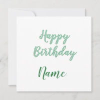 simples feliz aniversário minimal adicione seu nom