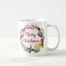Simples Festa de Natal Feliz | Caneca Clássica