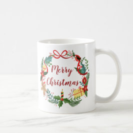 Simples Festa de Natal Feliz | Caneca Clássica