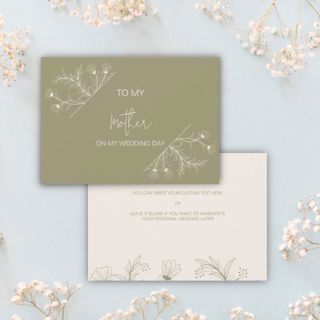 Simples Floral para minha mãe no meu cartão de dia (Criador carregado)