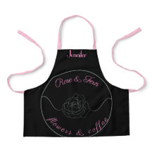Simples Florista e Compro Café Apron. Editável