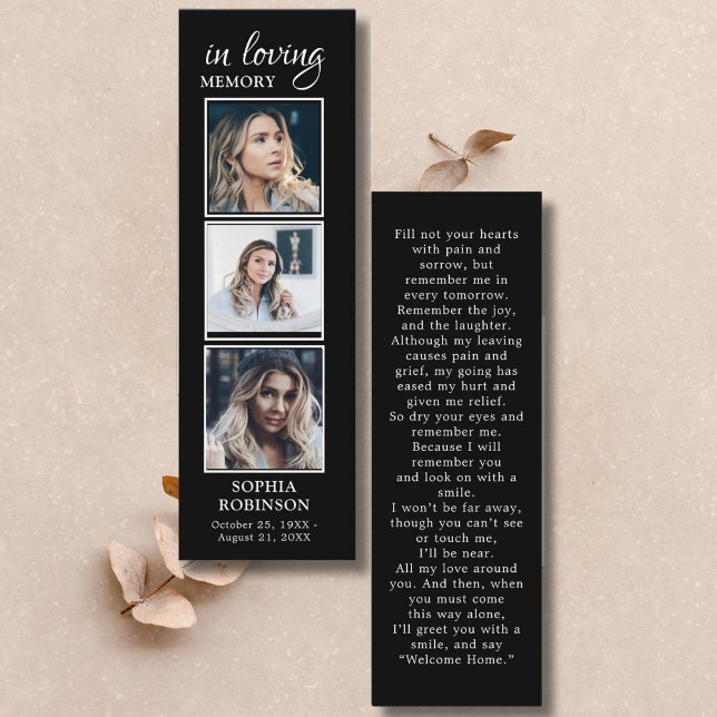 Simples Funeral 3 Foto Simpatia Cartão de Oração (Criador carregado)