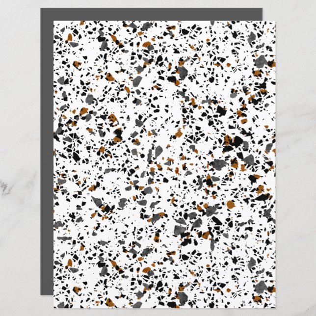 Simples "Funky Terrazzo Art Scrapbook Paper" (Frente/Verso)