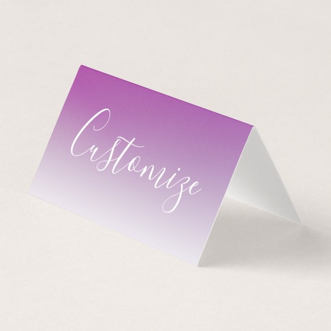 Simples Gradiente Ombre Roxo Minimalista Moderno (Frente)
