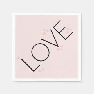 Simples Guardanapos de Papel LOVE Minimalista Mode