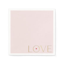 Simples Guardanapos de Papel LOVE Minimalista Mode