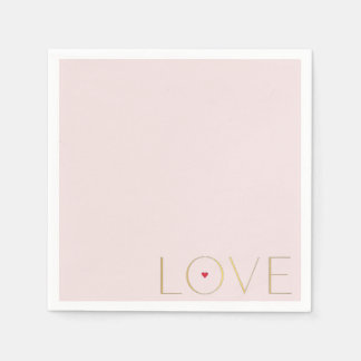 Simples Guardanapos de Papel LOVE Minimalista Mode