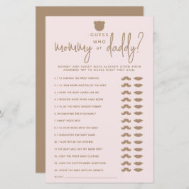 Simples jogo de Chá de fraldas de urso moderno min