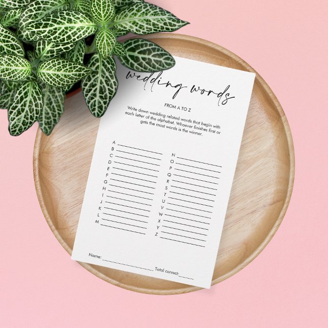 Simples Jogo de Chá de panela de Palavras Modernas (Criador carregado)